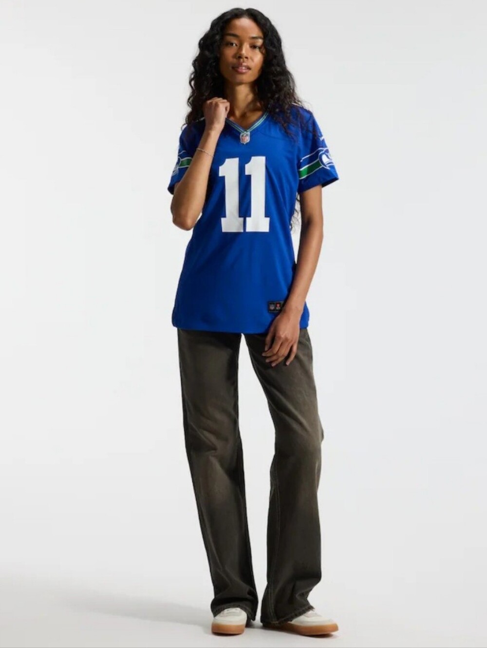 Seattle Seahawks Women's Fit Jaxon Smith-Njigba #11 Royal Blue Jersey - Medium